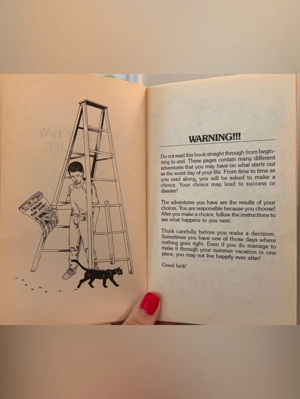 Choose Your Own Adventure Book~ The Worst Day Of Your Life